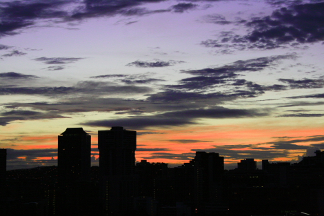 オアフ島の夕日