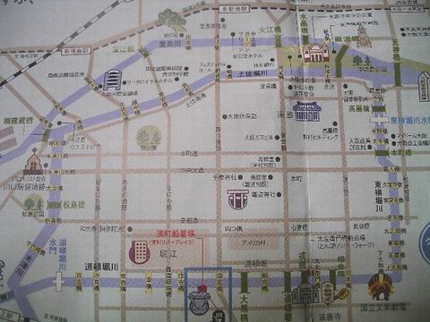 なにわ探検クルーズ　地図