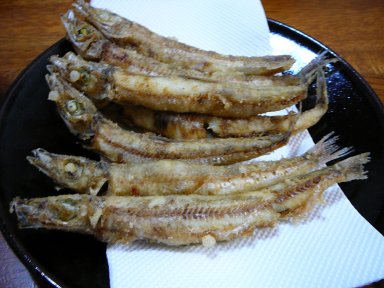 オニギス、から揚げ