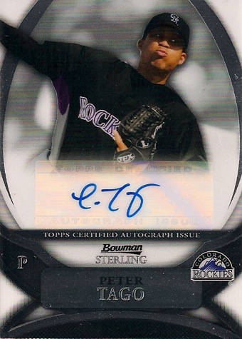 10 Bowman Sterling Baseball PETER TAGO