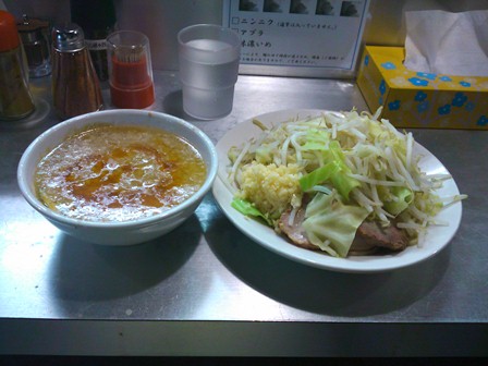 20110203_ラーメン大練馬店_坦々つけめん（あつもり）.