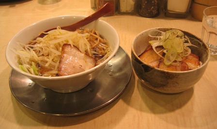 20110228_江戸甘_生姜そば_焼豚飯