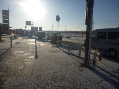 雪の渥美半島