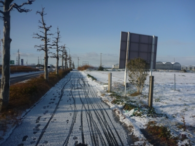 雪の渥美半島