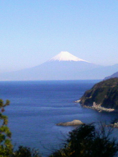 恋人岬からの富士山