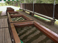 ｳｿﾀﾝﾅｲ砂金採掘公園　水槽内部