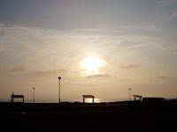 みなくるビーチの夕陽