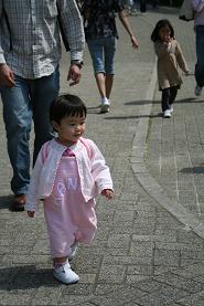 六甲石畳を進む