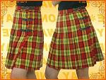 チェックの巻きスカート♪