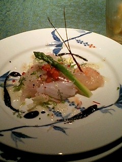 オーベルジュあかだま 伊勢海老のカルパッチョ