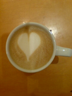 ラテアートハート