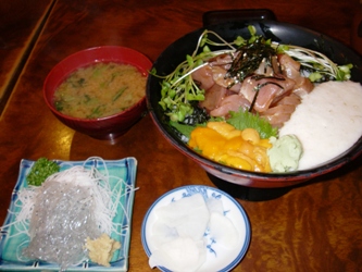 丸天で朝食