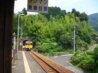 特急は高速で通過しま～す