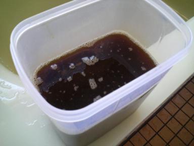緑茶廃油石鹸4　液体石鹸