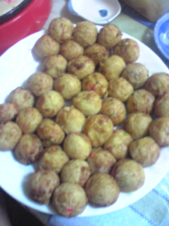 たこ焼き出来上がり