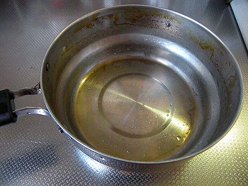 天ぷら鍋　掃除