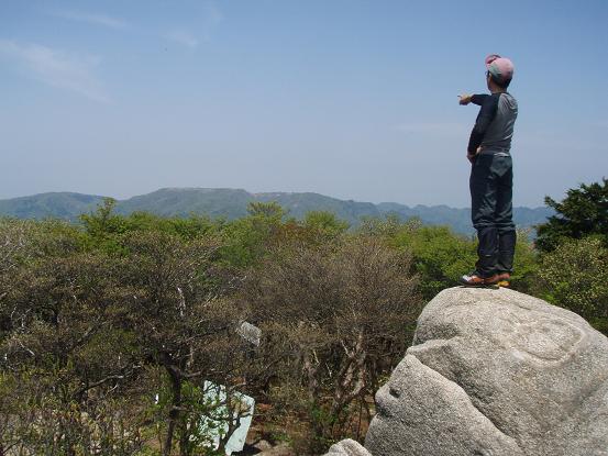 国見岳山頂から～