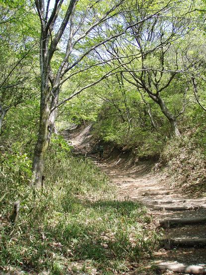 二上山登山口から