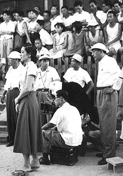 東京物語の撮影風景