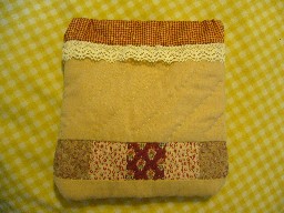 パッチワークのポーチ