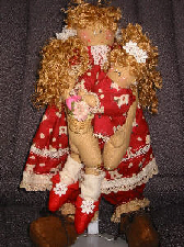 赤いドレスの姉妹