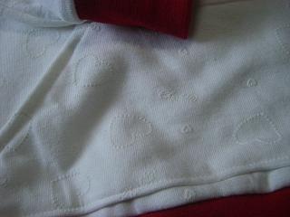 トレーナー：ハート生地