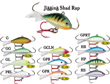 アイスジグ　Jigging Shad Rap　ラパラ　WSR05ジギングシャッドラップ　Rapala