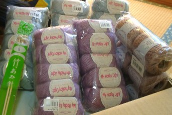 ギンガムのモヘア