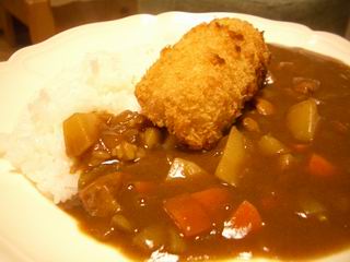 海老クリームコロッケのせカレー.JPG