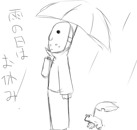 雨の日のジェイソンさん