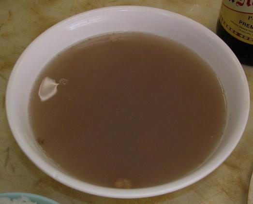 北角市場食堂の本日の無料スープ