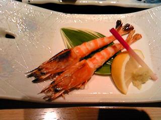 海老の塩焼き