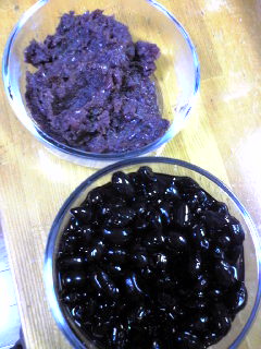 黒豆とあんこ