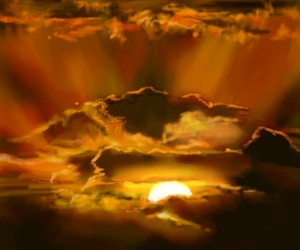 夕方の空