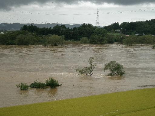 北上川の洪水