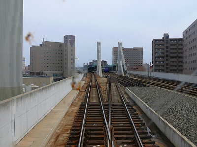 帯広駅進入