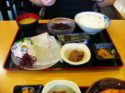 いくら亭のいかソーメン定食