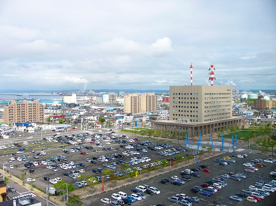 釧路の海沿い風景