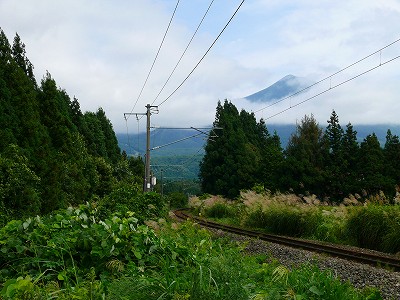 磐梯山が…