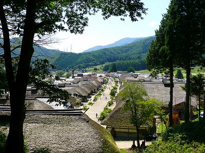 大内宿鳥瞰