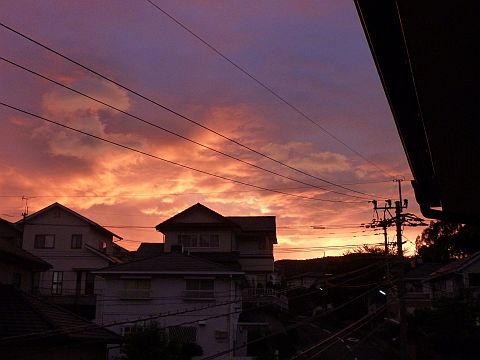 北西の空