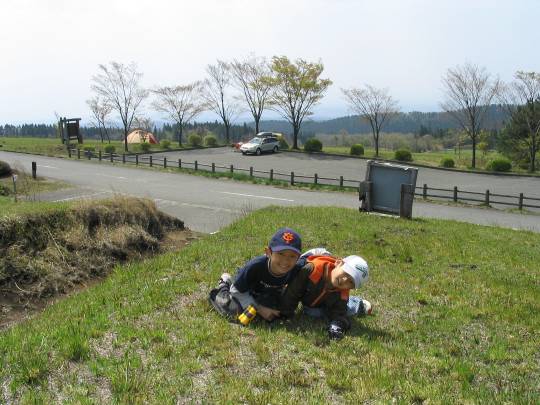 沢水キャンプ場にて