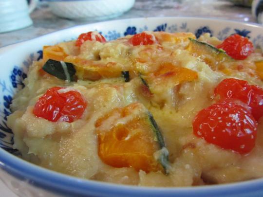 山芋グラタン　アップにすると