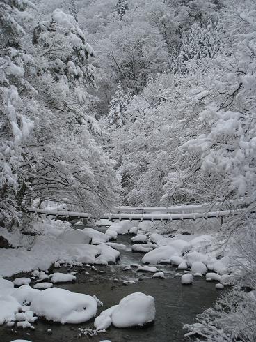宮川最上流の雪景色　