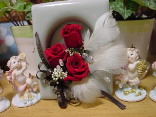 ブリザードフラワー赤い薔薇