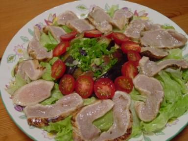 鶏たたきサラダ＆ナスマリネ