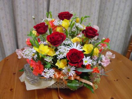 j樹来君成人式お祝いアレンジ