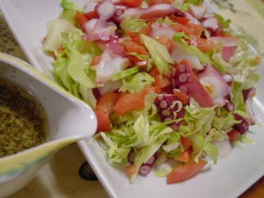 野菜たっぷりタコシーザー