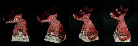 こちらを向くドラゴン