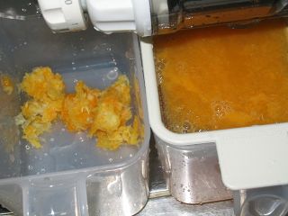 オレンジジュースと絞りかす